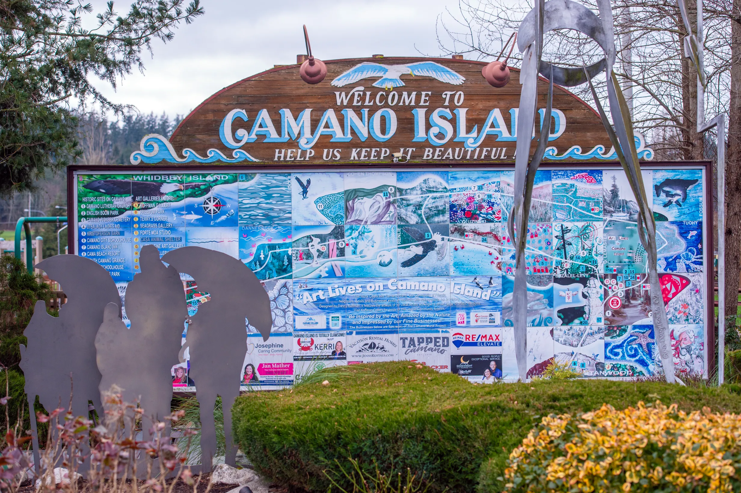Welcome to Camano Island Sign — photo 3