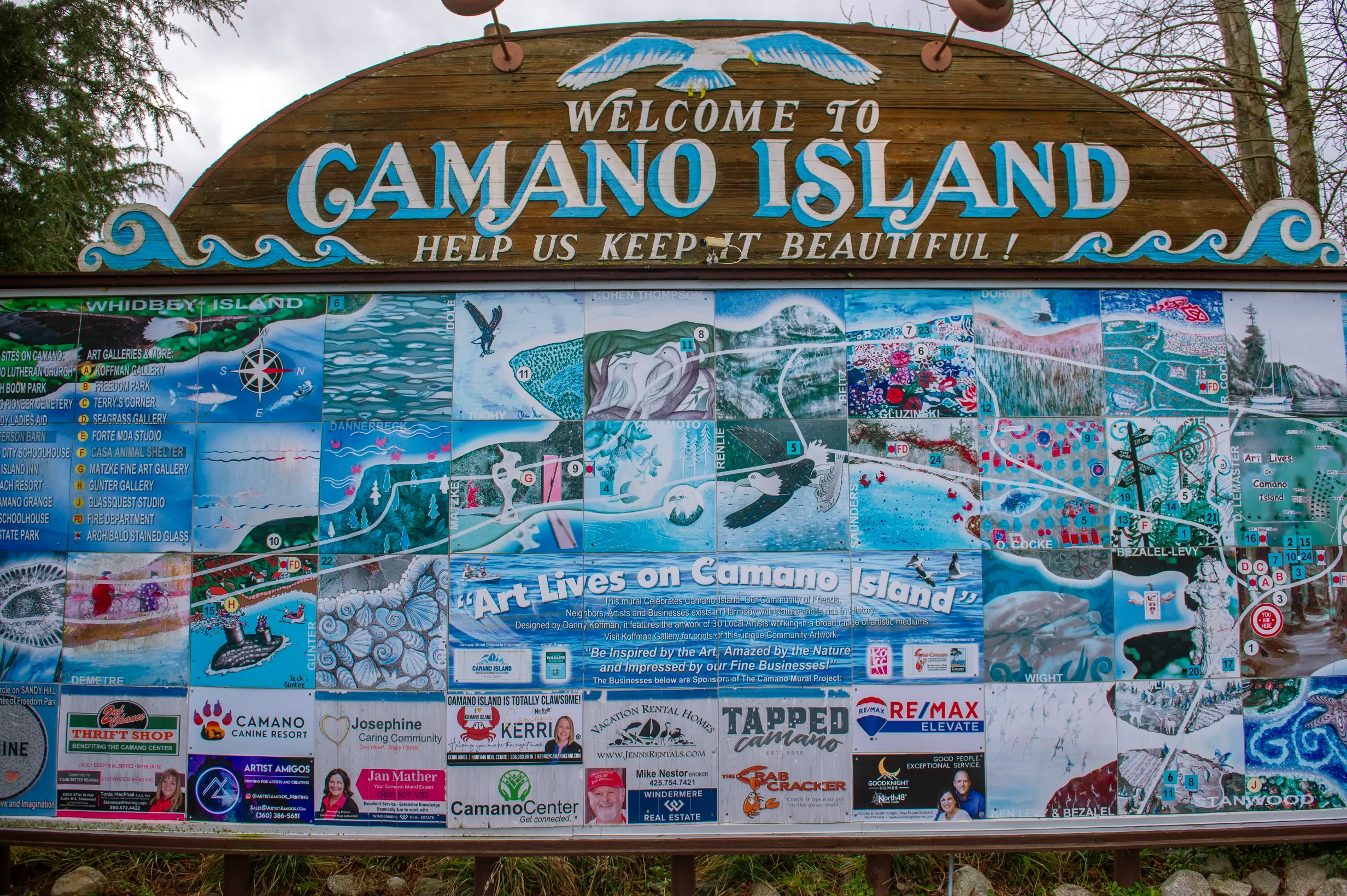 Welcome to Camano Island Sign — photo 4