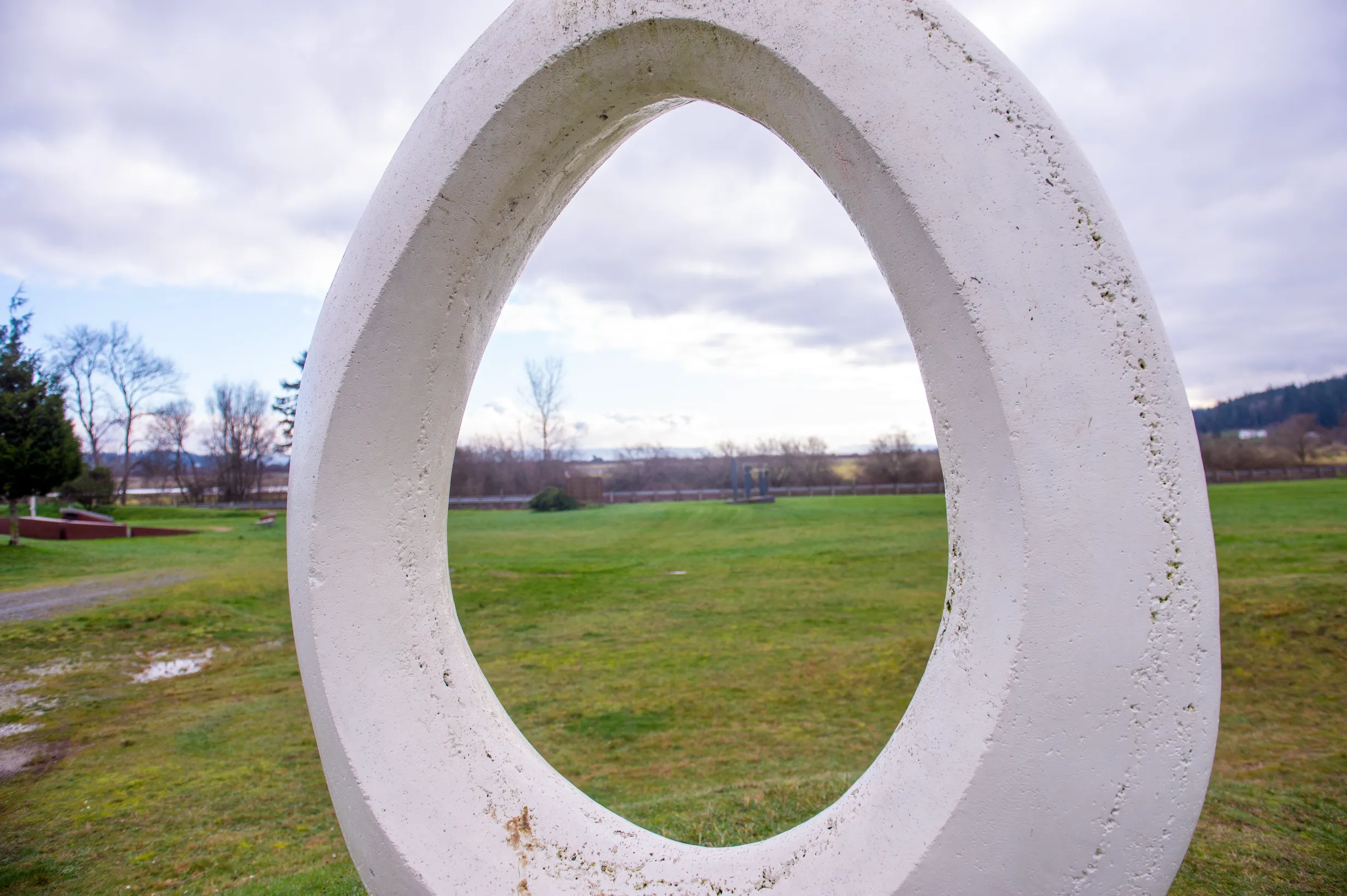 The Egg — concrete sculpture at Freedom Park