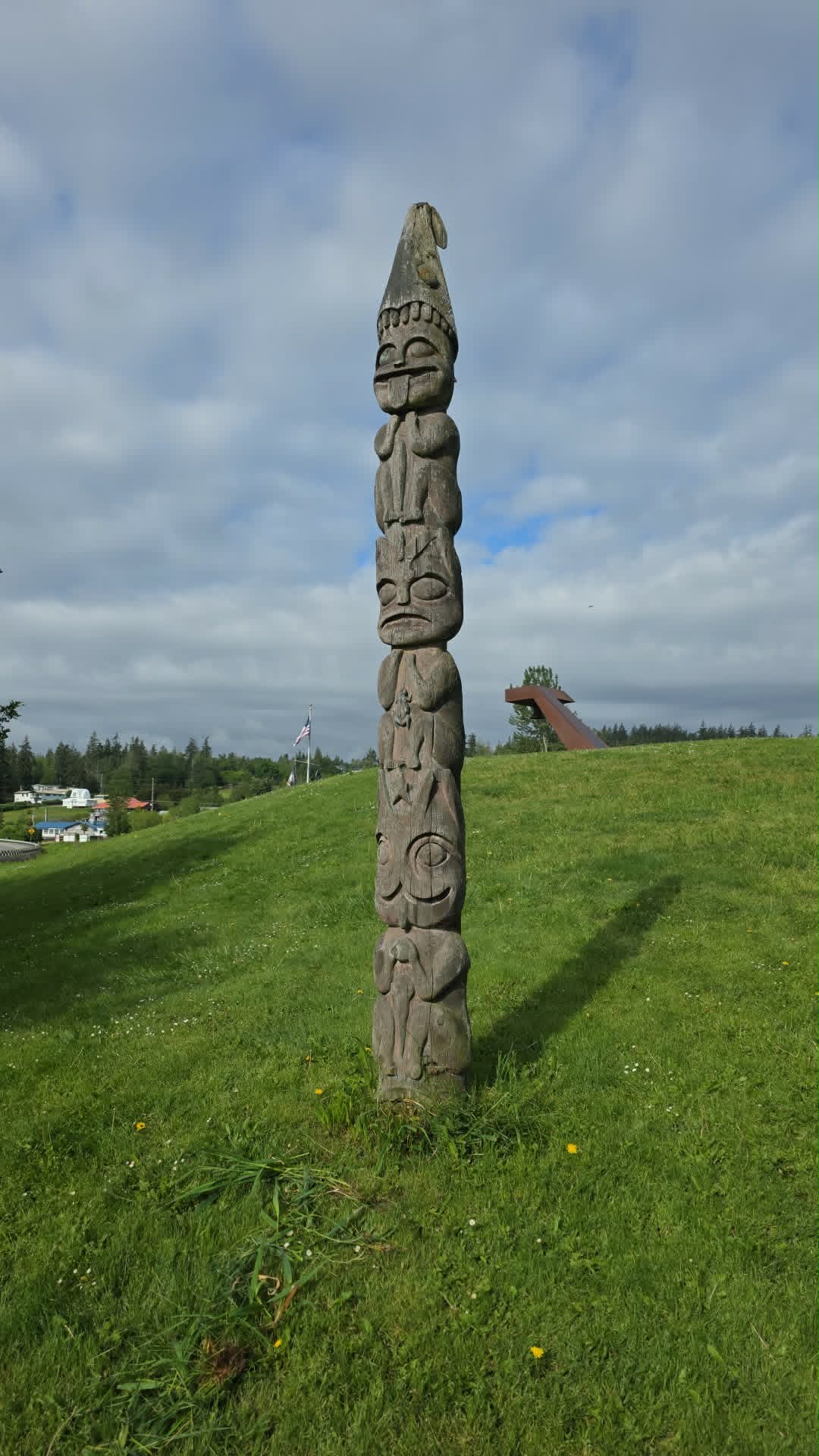 Totem Pole at Freedom Park — gifted by Georgene Lee in honor of her daughter