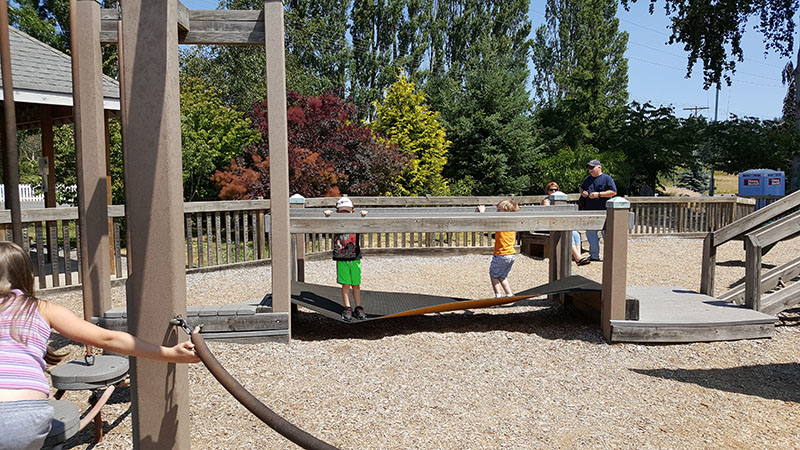Community gathering space at Freedom Park